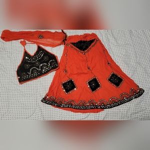 Indian pakistani girl skirt suit